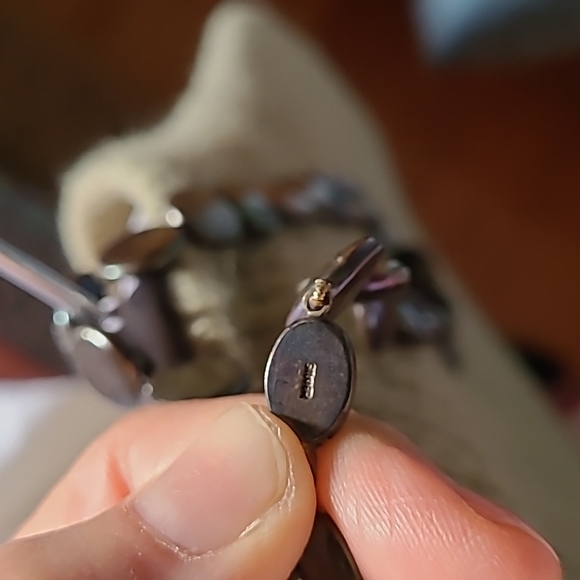 Black Peacock Freshwater Coin Pearls 16" Necklace with Fancy Silver Clasp - Picture 6 of 9